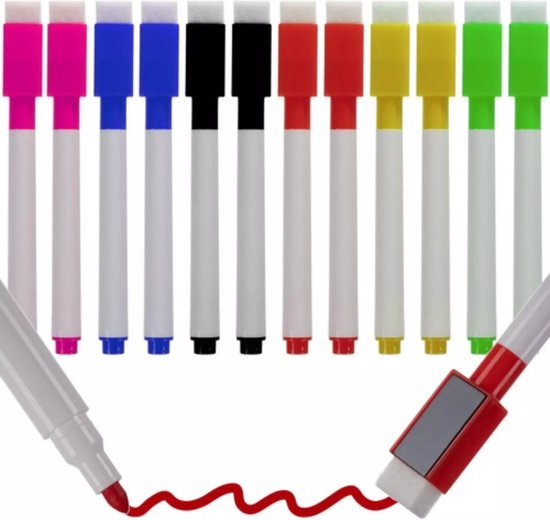 Maaleo droogwisbare markers - levendige kleuren - whiteboards