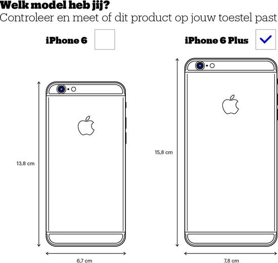 Apple - Siliconen hoesje - iPhone 6/6s Plus - Wit