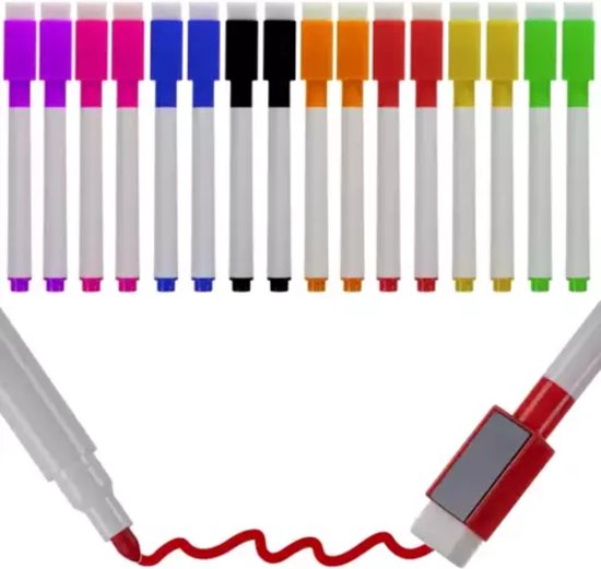 Maaleo whiteboard markers set van 16 - 8 kleuren