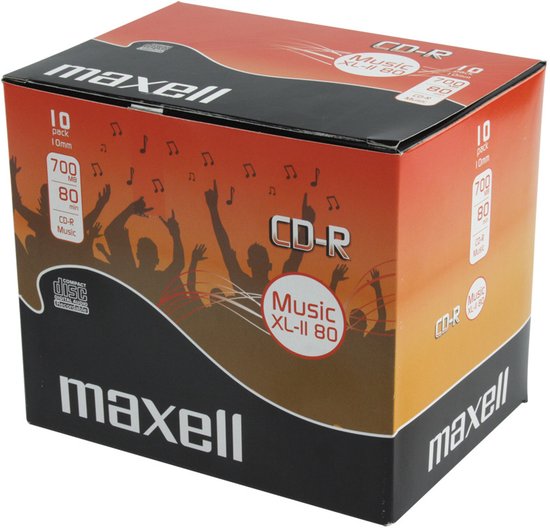 Maxell audio CD-R - 700 MB 80 minuten - jewel case - 10 stuks