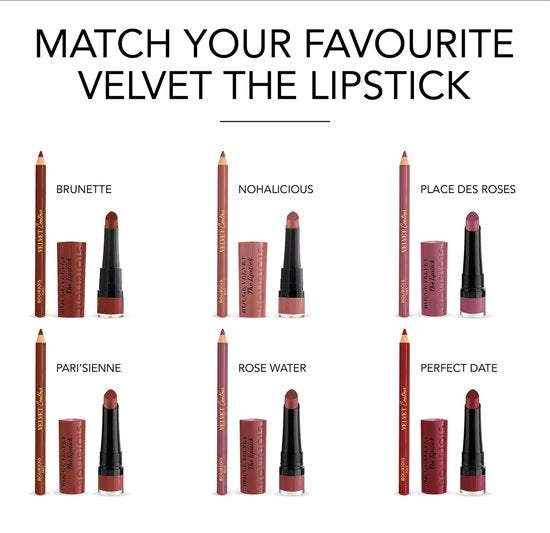 Bourjois Velvet Contour Lipstick - Des roses - 1.14 gr