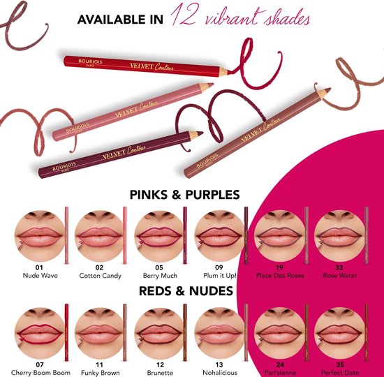 Bourjois Velvet Contour Lipstick - Des roses - 1.14 gr
