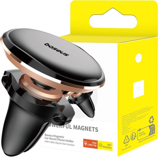 Baseus magnetische autohouder - ventilatierooster - Roze