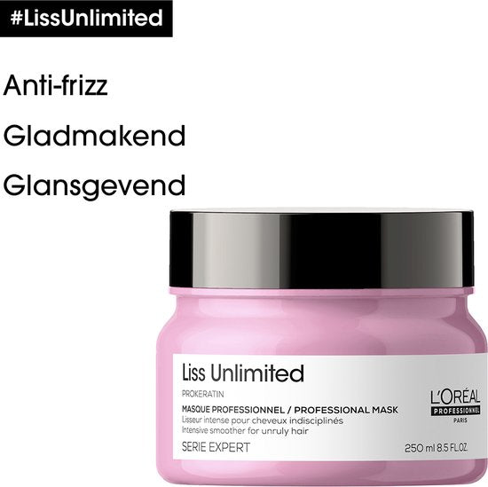 L'Oréal Professionnel Liss Unlimited haarmasker - weerbarstig haar - Serie Expert - 250 ml