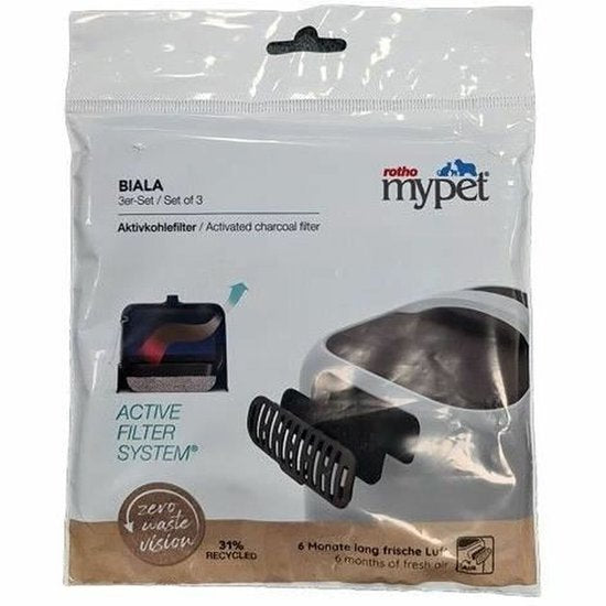 Rotho Mypet Biala kattenbak filter - set van 3
