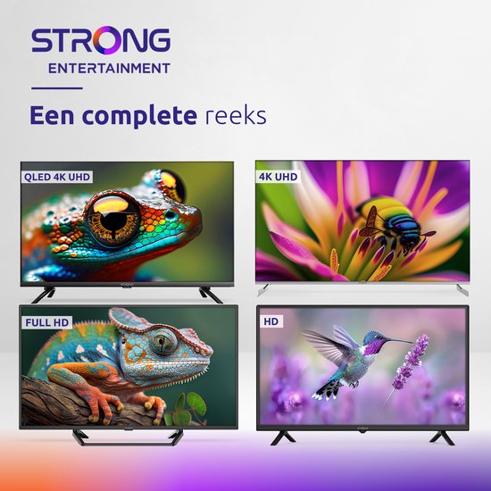 Strong SRT32HF2003C TV - HDTV 32" 80 cm - drievoudige tuners - 2 HDMI 1 USB - Zwart