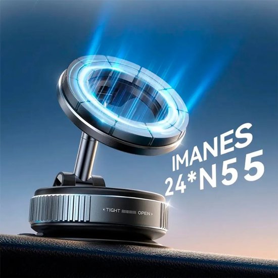 Car phone holder - dashboard window 360° rotatable - iPhone MagSafe