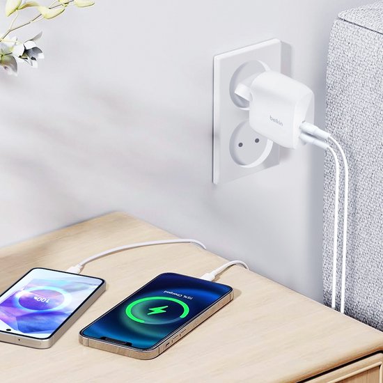 Belkin Wall Charger - 2-Port 60W - 2× USB-C