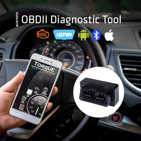 MCE200 car diagnostic scanner - OBD2 bluetooth 4.0 - iOS Android