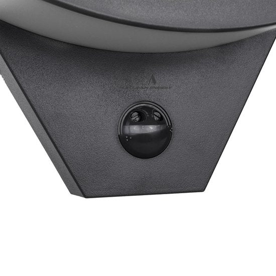 Maclean Energy LED wandlamp - bewegingssensor - 800 lm 10W IP54 - Zwart