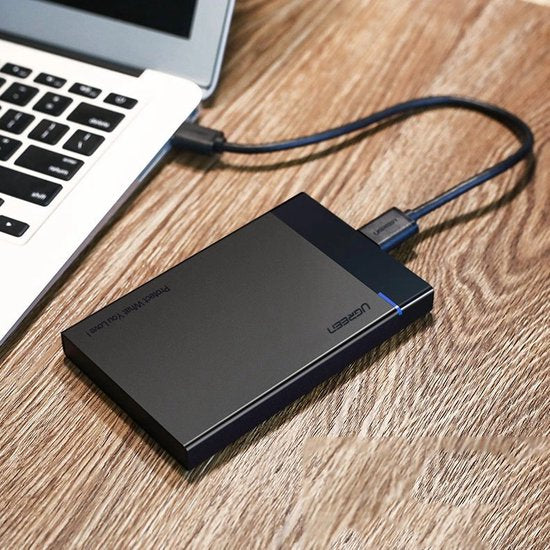 UGREEN - Externe Harde schijf behuizing voor 2'5" SATA HDD/SSD - USB3.0 - Zwart