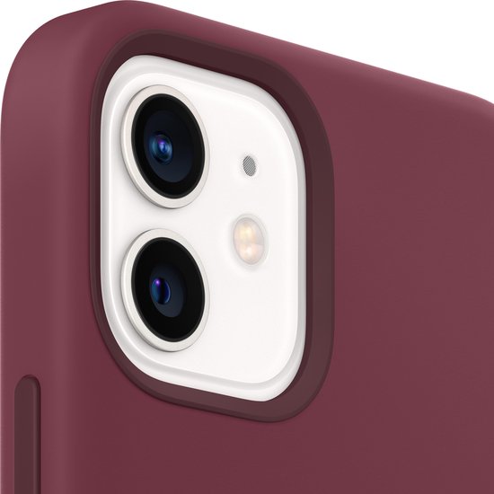 Apple iPhone 12 Mini hoesje - siliconen MagSafe - Pruimenpaars