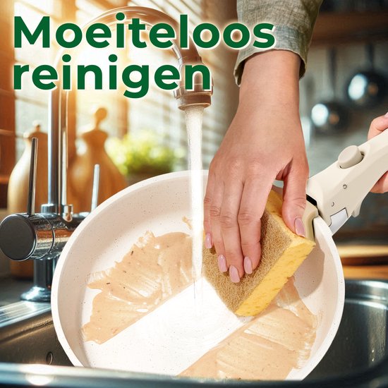 Just Perfecto pannenset - 11-delig inductie - afneembare handgreep - PFOA/PFAS vrij