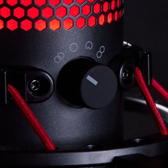 HyperX QuadCast streaming microfoon - PS4/Windows/Mac - Rood