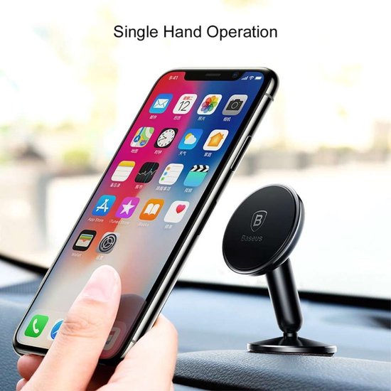 Baseus Zwarte Stand Magnetic Car Mount Holder