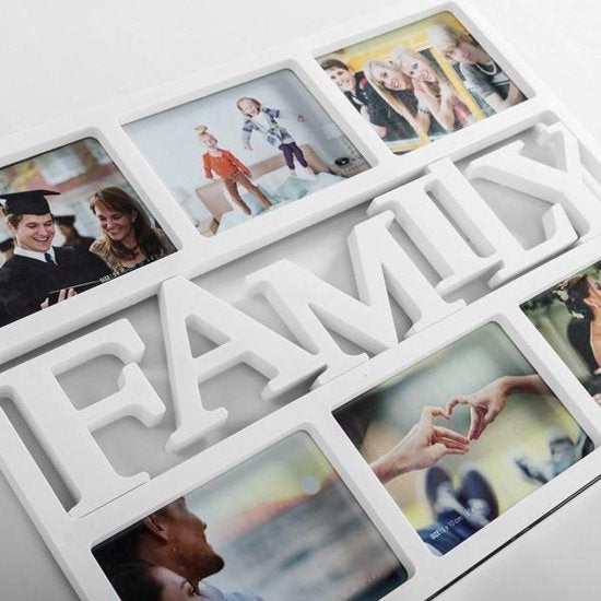 Nielsen Family fotolijst - collage - Wit