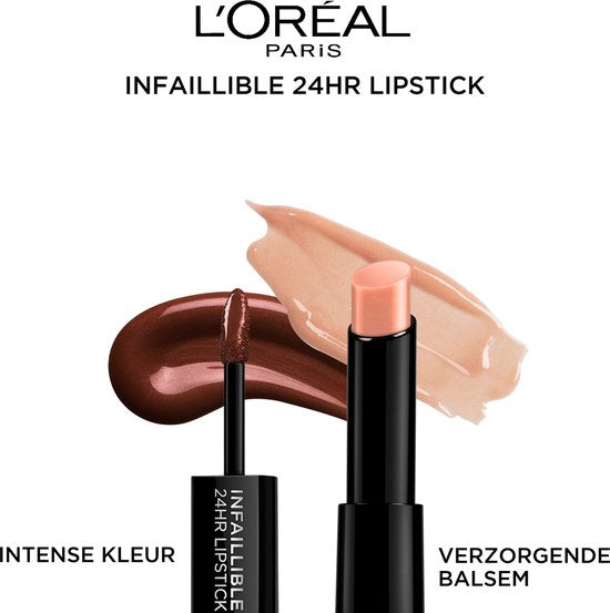 L'Oréal Paris Infallible lippenstift - 24h langhoudend - 117 Perpetual Brown