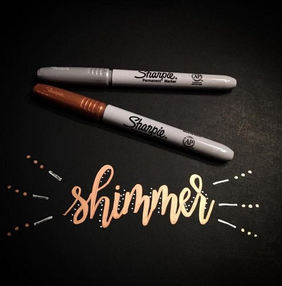 Sharpie stift - metallic - Zilver