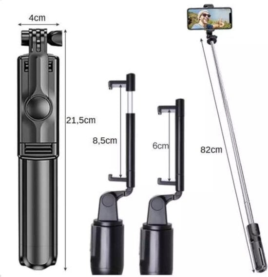 Izoxis monopod en tripod - draadloos compact - foto's en video's