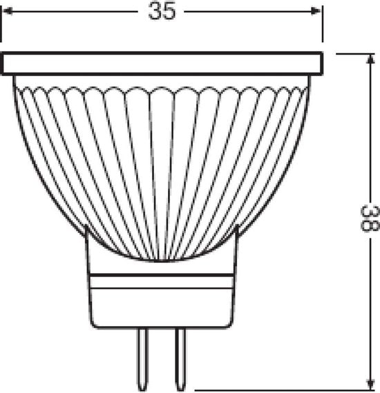 Osram LED lamp - spot GU4 12V 4.2W - 345 lumen warm white non-dimmable