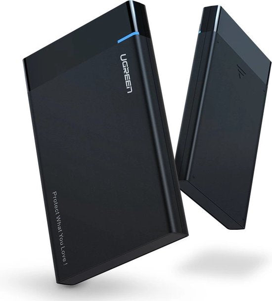 UGREEN - Externe Harde schijf behuizing voor 2'5" SATA HDD/SSD - USB3.0 - Zwart