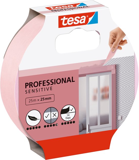 Tesa Easy Cover Perfect+ refill schildersfolie - 2-in-1 washi-papier - 17×2,60 m