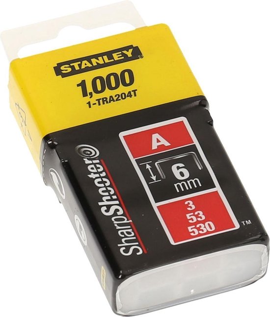 Stanley nieten - type A 6 mm - 1.000 stuks