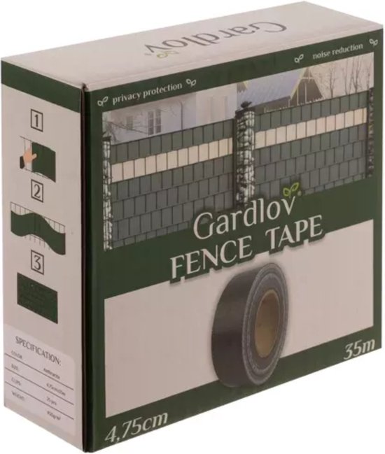 Gardlov Fence Weave Tape - 4.75 cm × 35 m - Anthracite