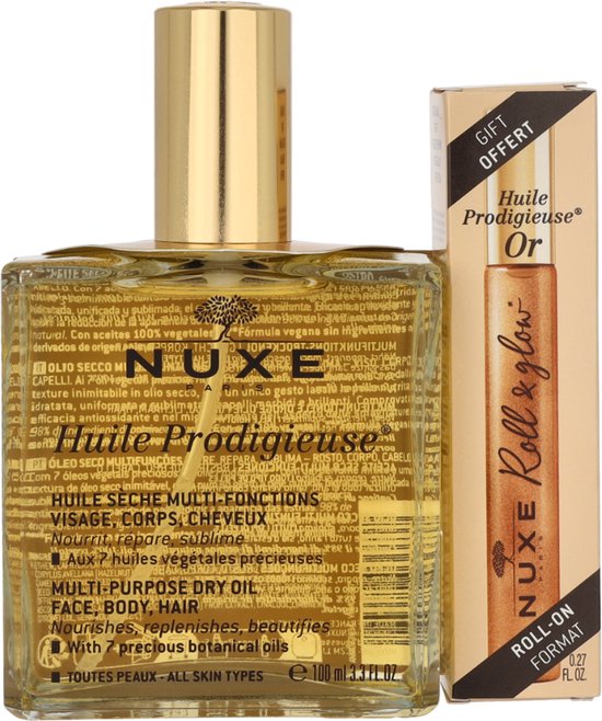 Nuxe Huile Prodigieuse Dry Oil - gift set with roll-on - 100 ml