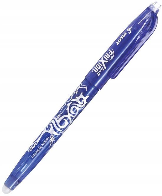 Pilot Frixion Ball balpen set van 2 - uitwisbaar 0,5 mm - Blauw