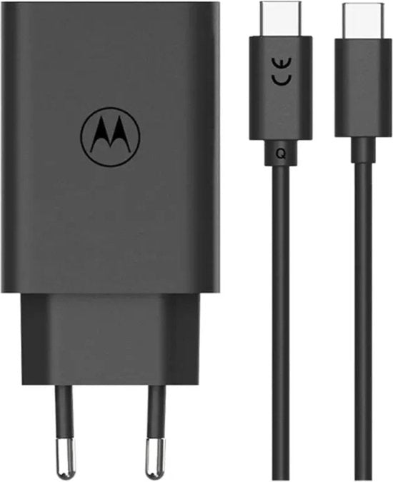 Motorola TurboPower thuislader - 68W met USB-C kabel - Zwart