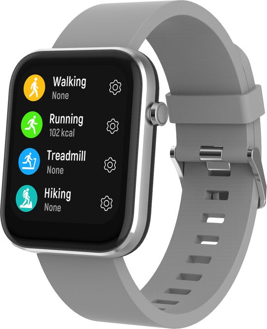 Denver SW182 smartwatch - hartslagmeter bloeddrukmeter stappenteller - Grijs