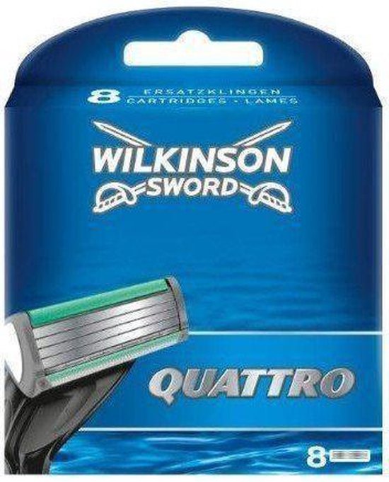Wilkinson Sword Quattro scheermesjes - 8 stuks