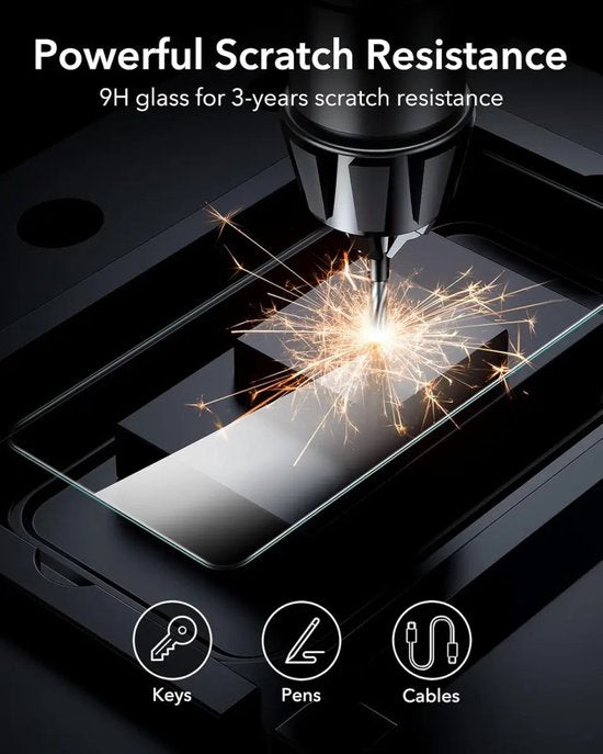 ESR screenprotector voor Samsung Galaxy S25 Ultra - tempered glass set van 2 - montageframe