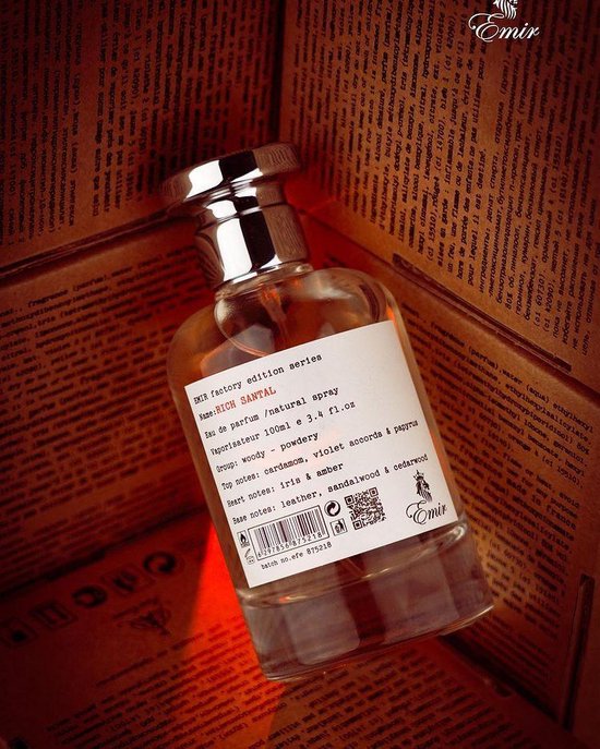 Emir Rich Santal Factory Edition parfum - unisex houtachtige noten - 100 ml