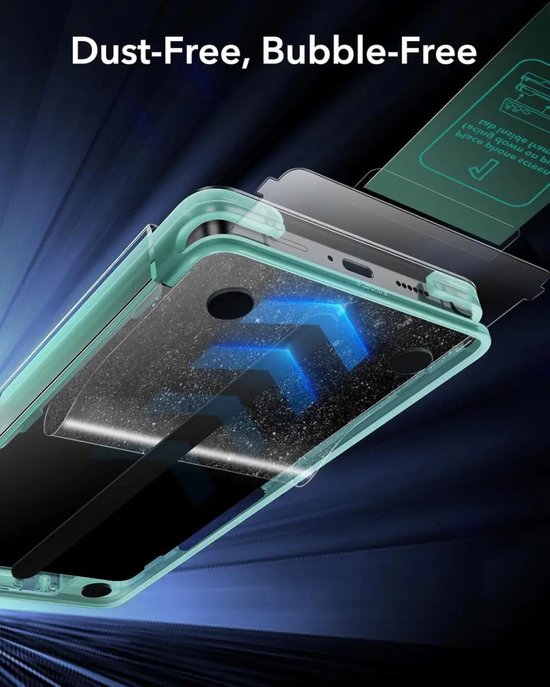 ESR screenprotector voor Samsung Galaxy S25 Ultra - tempered glass set van 2 - montageframe