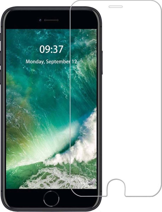 NuGlas screenprotector - iPhone SE 2020/2022 - 2.5D glas set van 10