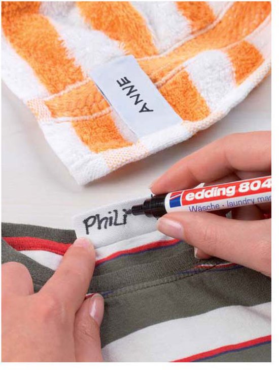 Edding 8040 laundry marker - permanent 1 mm - Black