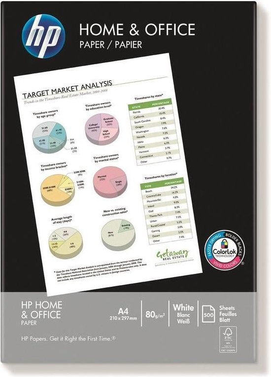 HP Home & Office printpapier - A4 80g - 500 vellen
