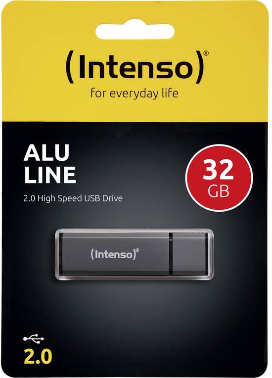 Intenso Alu Line USB Stick - USB 2.0 - 32 GB - Anthracite