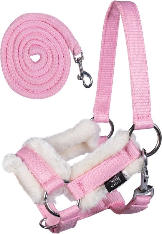 HKM halster en halstertouw - stokpaard hobby horsing - Roze