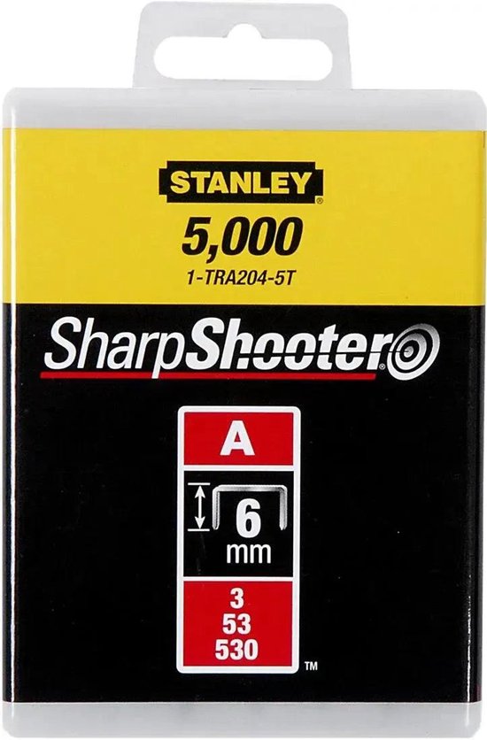 Stanley staples - type A 6 mm - 1,000 pieces