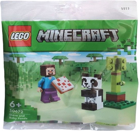 LEGO Minecraft Steve en babypanda - polybag 30672