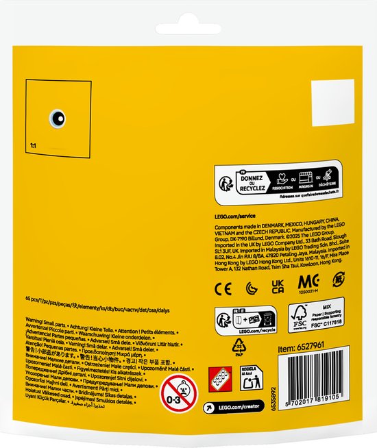 LEGO Creator paasei schilderkit - 30690 - met kuiken - paperbag