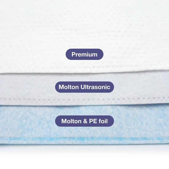 ABENA molton wegwerp washandjes - hygiënisch eenmalig gebruik - 50 stuks