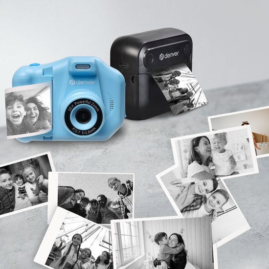 Denver PP40 papierrollen set van 4 - voor kindercamera met printer en pocket printer - 57×30 mm - Wit