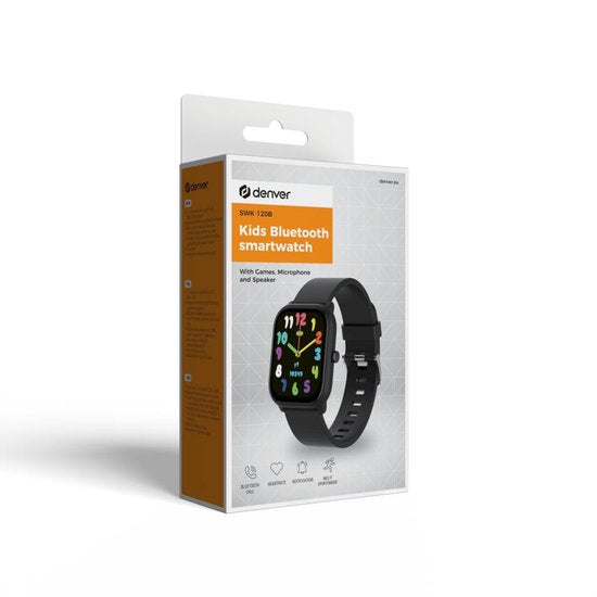 Denver smartwatch kinderen - bellen/sms/whatsapp - Android & iOS - stappenteller - hartslag- en bloeddrukmeter - SWK120B