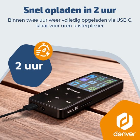 Denver MP-1830B MP4 mediaspeler - Zwart