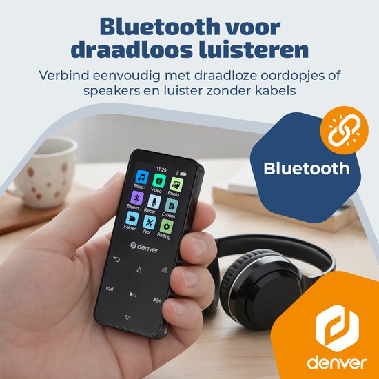 Denver MP-1830B MP4 mediaspeler - Zwart
