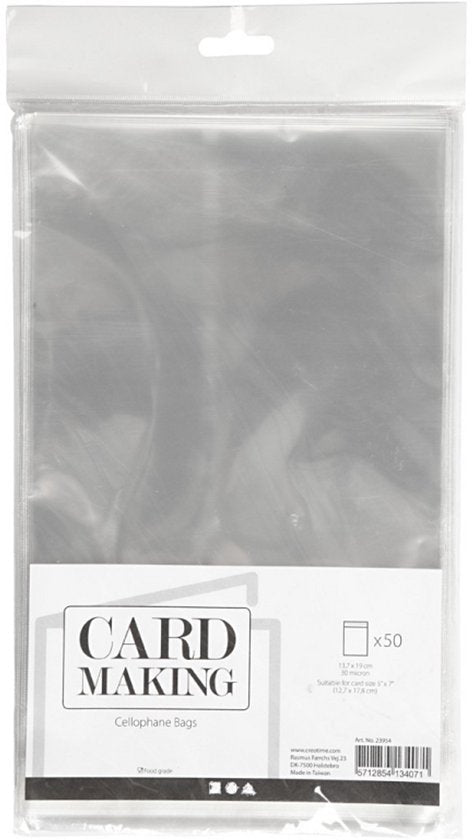 CC cellofaanzakjes - 13,7×19 cm - 50 stuks